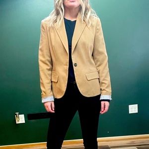 Tan suit coat